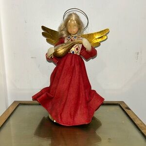 Vintage Pauline Leidel Spreen West Germany Wax Angel Tree Topper